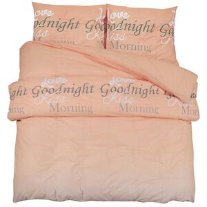 vidaXL Ensemble de housse de couette rose 220x240 cm Coton