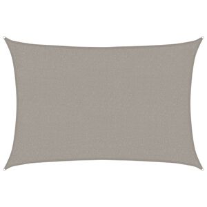 vidaXL Voile d'ombrage 160 g/m&sup2; rectangulaire gris clair 2x2,5 m PEHD