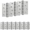 vidaXL Charni&egrave;re 16 pc 100 x 78 x 13 mm Argent&eacute; Acier