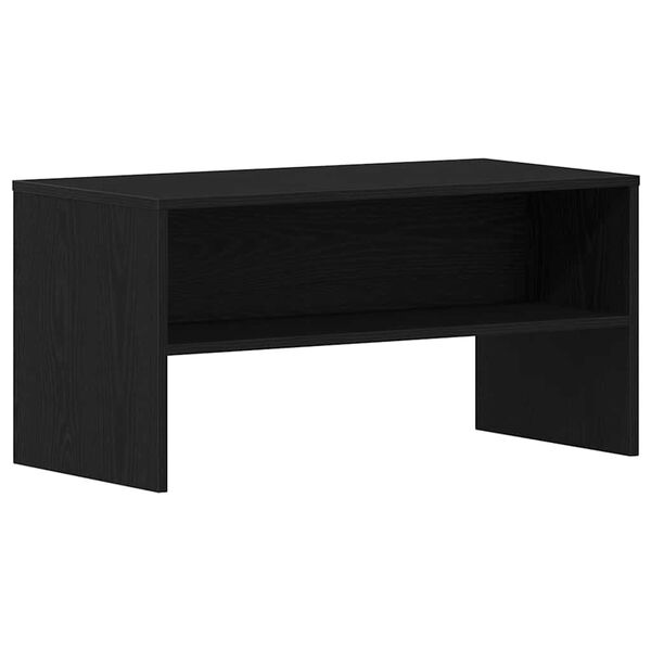 vidaXL Meuble TV ch&ecirc;ne noir 80x40x40 cm bois d'ing&eacute;nierie
