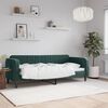 vidaXL Lit de repos sans matelas vert fonc&eacute; 80x200 cm velours