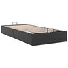 vidaXL Cadre de lit ottoman sans matelas noir 100x200 cm similicuir