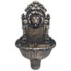 vidaXL Fontaine murale Design de t&ecirc;te de lion Bronze