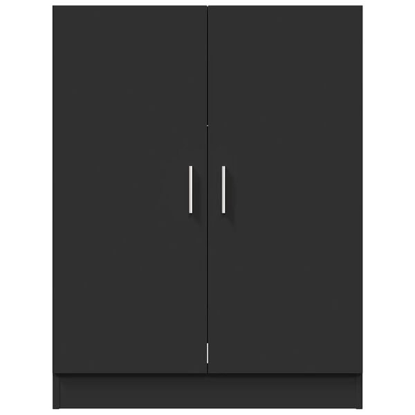 vidaXL Meuble pour machine &agrave; laver Noir 71x71,5x91,5 cm