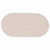 vidaXL Tapis ZIZUR Cr&egrave;me 150 x 80 cm Polypropyl&egrave;ne