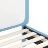 vidaXL Cadre de lit pour enfants avec tête de lit Bleu 80 x 160 cm PU