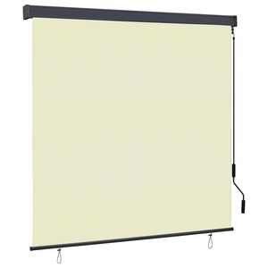 vidaXL Store enrouleur Cr&egrave;me 180 x 250 cm Tissu et Aluminium