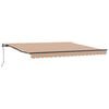 vidaXL Auvent r&eacute;tractable Multicolore 400 &times; 350 cm Tissu et Aluminium