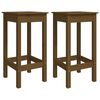 vidaXL Ensemble de bar 3 pcs Marron miel Bois de pin massif