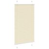 vidaXL Store pliss&eacute; cr&egrave;me 80x100 cm largeur du tissu 79,4 cm polyester