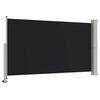 vidaXL Auvent lat&eacute;ral r&eacute;tractable de patio 140 x 300 cm Noir
