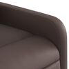 vidaXL Fauteuil inclinable Marron Similicuir