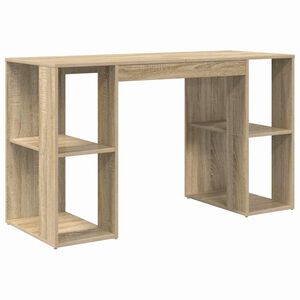 vidaXL Bureau Ch&ecirc;ne Sonoma Bois d'ing&eacute;nierie 130 x 50.5 x 75 cm