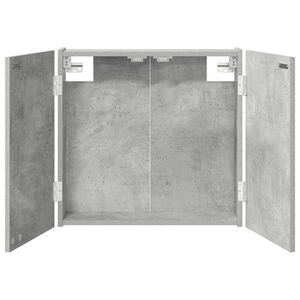 vidaXL Cabinet pour cible Gris b&eacute;ton 56 x 12 x 53,5 cm