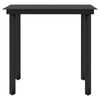 vidaXL Ensemble &agrave; manger de jardin avec coussins 5 pcs Noir