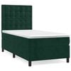 vidaXL Sommier &agrave; lattes de lit avec matelas Vert fonc&eacute; 100x200 cm