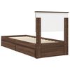 vidaXL Lit de Rangement Ch&ecirc;ne brun 75 x 190 cm Bois d'ing&eacute;nierie
