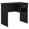 vidaXL Bureau Ch&ecirc;ne noir Bois d'ing&eacute;nierie 90 x 49 x 75 cm