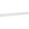 vidaXL Chenil Argent&eacute; 9 m&sup2; Acier