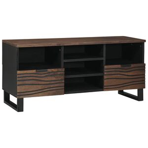 vidaXL Unites TV 100 x 33 x 46 cm Noyer Bois d'ing&eacute;nierie