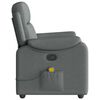 vidaXL Fauteuil de massage inclinable Gris fonc&eacute; Tissu