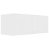 vidaXL Meubles TV 3 pcs Blanc Bois d'ingénierie