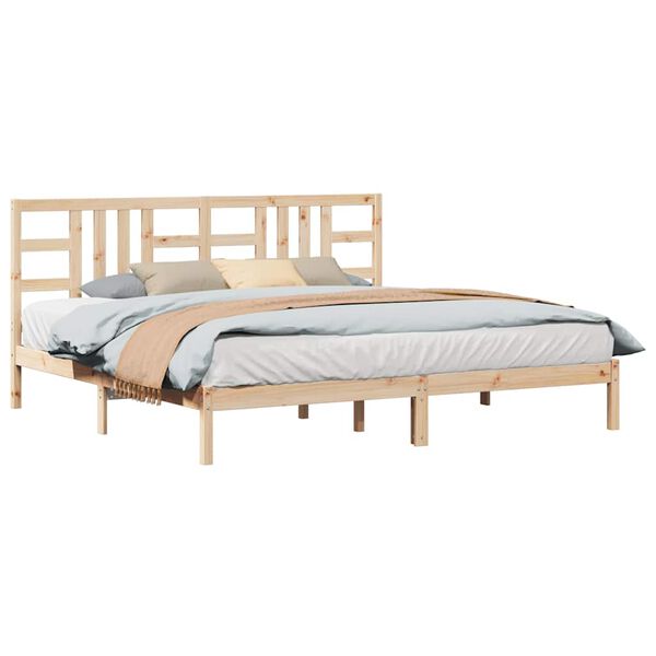 vidaXL Cadre de lit sans matelas 200x200 cm bois massif