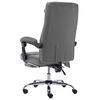 vidaXL Chaise de bureau de massage Anthracite Similicuir