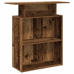vidaXL Bureau de r&eacute;ception vieux bois 100x40x104 cm bois d'ing&eacute;nierie