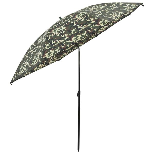 vidaXL Umbrella de p&ecirc;che Camouflage 300 x 240 cm Polyester Oxford