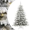vidaXL Sapin de No&euml;l Artificiel &agrave; Branches Articul&eacute;es Blanc 210 cm