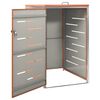 vidaXL Abri pour poubelle 69x77,5x112,5 cm Inox
