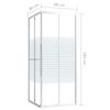 vidaXL Cabine de douche ESG 80x80x180 cm