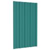 vidaXL Panneaux de toiture 36 pcs Acier galvanis&eacute; Vert 80x45 cm