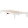 vidaXL Lit biblioth&egrave;que sans matelas blanc 90x190cm bois de pin massif