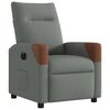 vidaXL Fauteuil inclinable &eacute;lectrique Gris fonc&eacute; Tissu