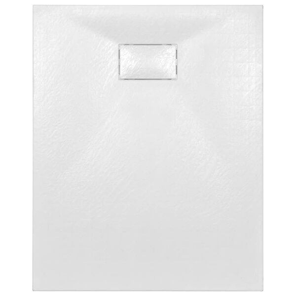 vidaXL Bac de douche SMC Blanc 100 x 80 cm