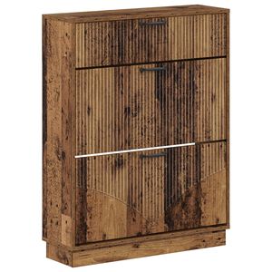 vidaXL Cabinet &agrave; chaussures HOORN 78 x 24 x 100 cm Bois d'ing&eacute;nierie