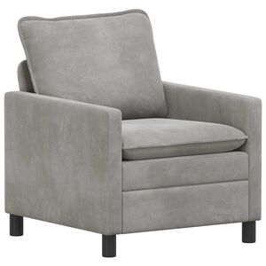 vidaXL Canap&eacute; Gris clair 76 x 81 x 87,5 cm Velours