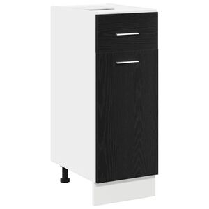 vidaXL Armoire suspendue Ch&ecirc;ne noir 30 x 46 x 81,5 cm