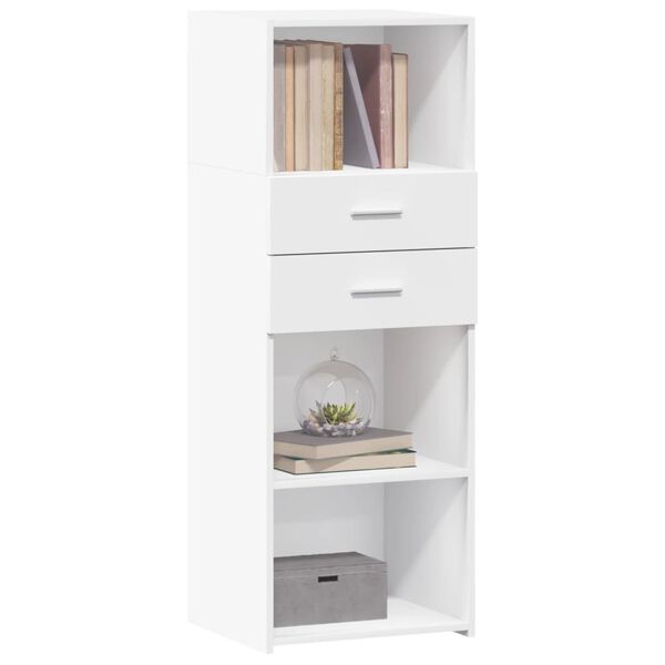 vidaXL Buffet haut blanc 45x42,5x124 cm bois d'ingénierie