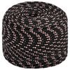 vidaXL Corde utilitaire polyvalente 10 mm 25 m Noir et Rouge PP