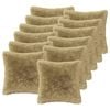 vidaXL Coussin avec oreiller HEERLEN 12 pi&egrave;ces Gris clair Fleece PV