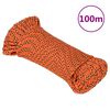 vidaXL Corde de bateau Orange 3 mm 100 m Polypropyl&egrave;ne