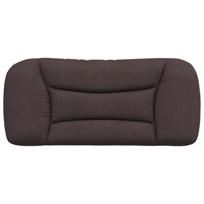 vidaXL Coussin de tête de lit marron foncé 80 cm tissu