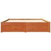 vidaXL Cadre de lit Cire marron 120 x 200 cm Bois de Pin Massif
