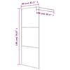 vidaXL Paroi de douche Argenté 80x195 cm Verre ESG transparent