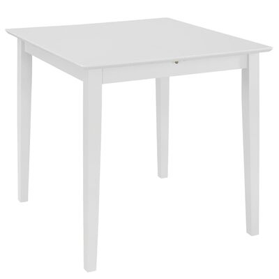 vidaXL Table à manger extensible Blanc (80-120)x80x74 cm MDF