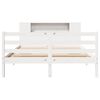 vidaXL Lit biblioth&egrave;que sans matelas blanc 160x200 cm bois pin massif