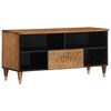 vidaXL Meuble TV 100x33x46 cm bois massif de manguier